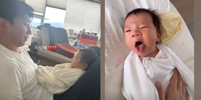 손담비♥이규혁, 붕어빵 딸과 행복한 일상 공개