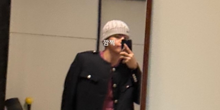 BTS 뷔, 전역 앞두고 사복 셀카 공개