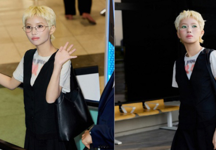 아이들 소연, 패셔니스타다운 스타일리시한 공항 패션 선보여