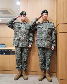 RM·뷔 전역에 누리꾼들 “멋지다 국보들”, “수고했다” 축하 릴레이