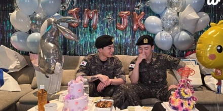 지민·정국, 전역 기념 라방 진행... “자대 가자마자 혹한기 시작”