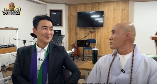 뉴진스님, ‘개척교회 목사’ 개그맨 김인석 찾아
