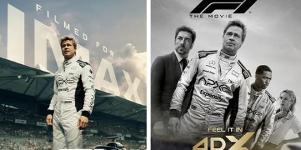 브래드 피트 ‘F1 더 무비’, 아이맥스 포스터 4종 공개