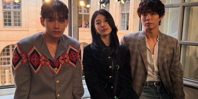 박보검 X 뷔 in 파리… 두 스타의 아웃핏