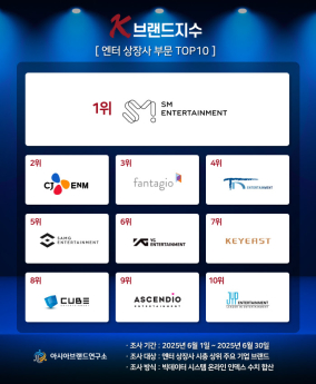 ‘방시혁 리스크’ 하이브, 엔터 TOP10 탈락