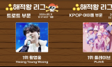리매치 해적왕 리그, PLAVE 독주 속 트롯 황영웅·김용빈 1700표 차