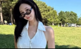 신수아, 한강에 뜬 청순 여신…반려견과 즐긴 여유로운 피크닉