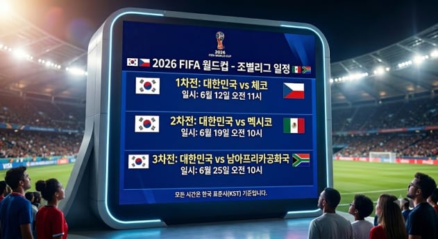 월드컵일정 12·19·25일 오전 시간, 한국 16강 도전