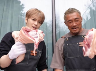 ‘편스토랑’ 김재중X추성훈, 100인분 통돼지 해체