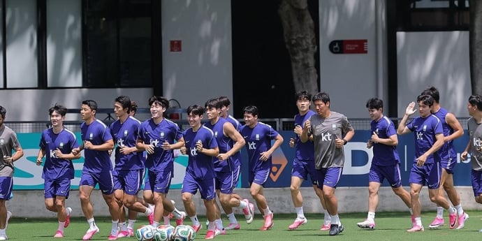 대표팀, ‘체감 40도’ 더위 속 남아공전 전술 다지기 돌입 (북중미 월드컵)