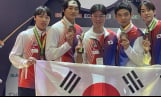 한국 펜싱 남자 사브르, 아시아선수권 단체전 금메달… 2년 만 정상 탈환