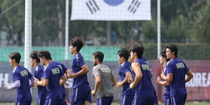 대표팀, 베이스캠프 돌아와 회복 훈련 돌입 (북중미 월드컵)