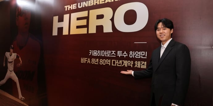하영민, 키움 히어로즈와 8년 80억원 비FA 다년계약 체결