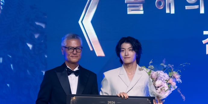 모델 김현재 '케이모델어워즈 올해의 모델상 모델테이너 부문 수상' [포토]