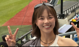 주수진, 야구장 밝힌 '야구여왕' 유격수…KT 위즈 직관 인증