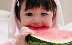 ‘슈돌’ 하루, 수박 먹방